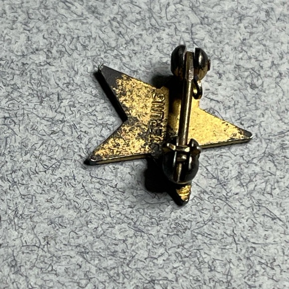 Vintage Sterling Enamel MASONIC ORDER OF EASTERN STAR ENAMEL Pin - Picture 3 of 6